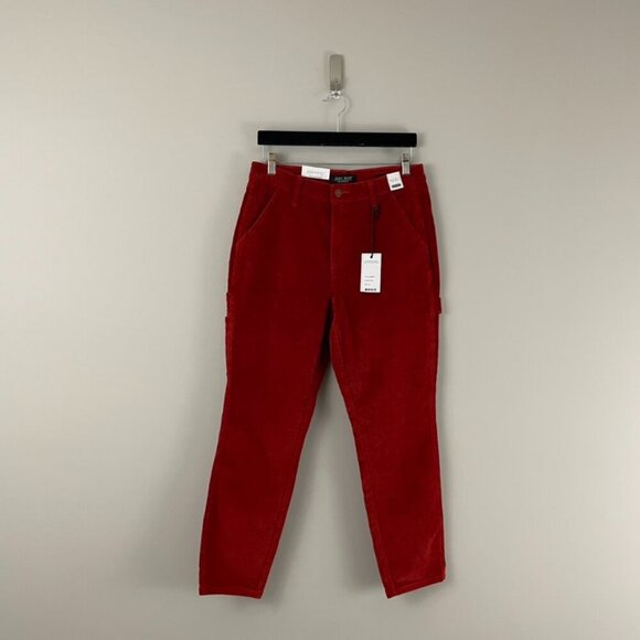 Judy Blue Slim Fit High Waist Corduroy Cargo Pants in Rust Size 28 - Picture 1 of 6